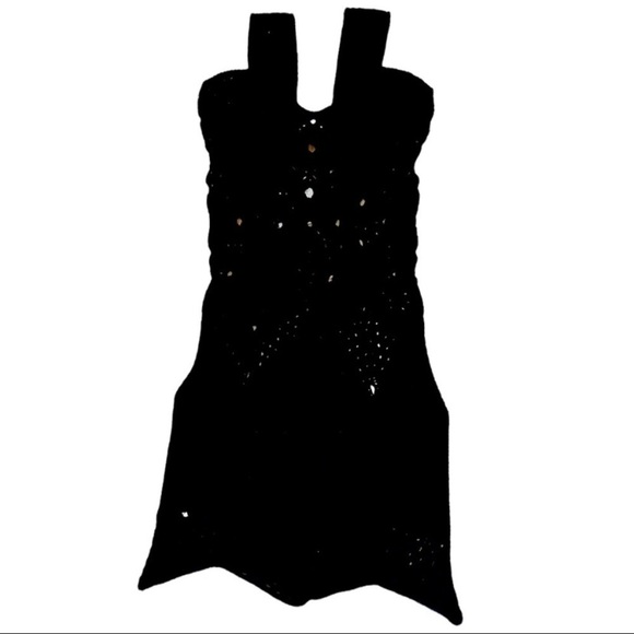 Tach Clothing New With Tags Fauna Crochet Dress In Black Size Large - Picture 7 of 15